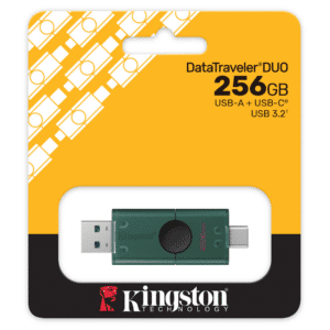 Flash Memory Kingston 256gb Datatraveler Duo Usb-a Usb-c Tapa Deslizante - Flash Memory - DTDEG2/256GB