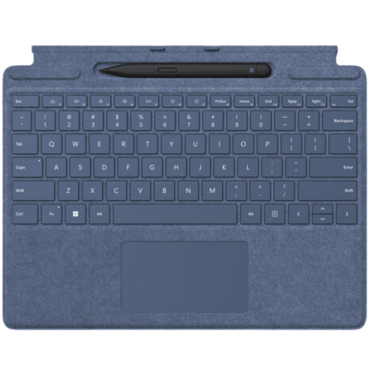 Microsoft Surface Pro Signature Keyboard With Slim Pen 2 Bundle, Sapphire Color Keyboard - New Factory Sealed - 1 Year Manufacturer Warranty - 8X8-00095