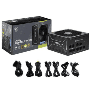 MSI MSI PS MAG A650GLS PCIE5 650W 80+ Gold Fully-Modular ATX 12V APFC Retail PS 298602 MAGA650GLSPCIE5