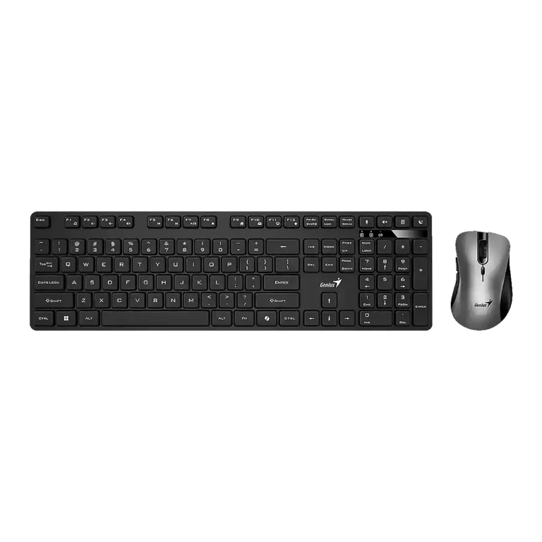 Teclado - Mouse Genius Km-8216s  Ai Copilot  Opt  Wireless Silence Usb 2.4hz Black Sp - Teclados - 31340018401