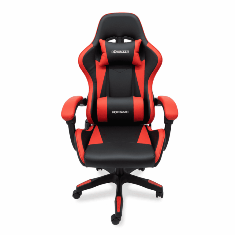 Silla Gamer Potenzza Ch25 Red *apoyo Lumbar - Apoyo Cabeza*