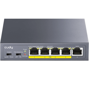 Cudy Cudy Switch GS1005P 5-Port 10 100 1000M PoE+ Switch 60W Retail NT 301765 GS1005P