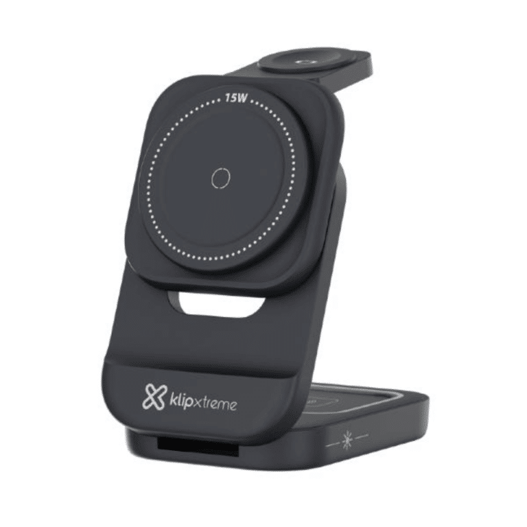 Klip Xtreme - Charging stand / battery charger - 15 Watt - 24 pin USB-C - Cellular phone / Wireless earbuds / Apple AirPods / Apple Watch - Wireless - Para Smartphones - Celulares - Baterías y Cargadores - KDC-400