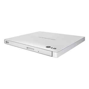 LG Electronics LG External Slim DVDRW GP65NW60 8X USB 9.5mm White with Cyberlink Software RTL OD 159265 GP65NW60