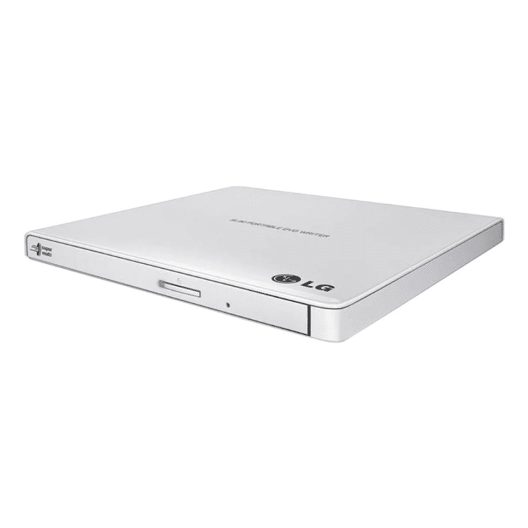 LG Electronics LG External Slim DVDRW GP65NW60 8X USB 9.5mm White with Cyberlink Software RTL OD 159265 GP65NW60