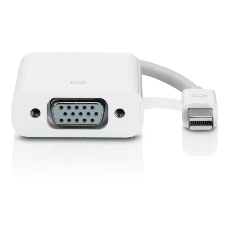 Apple Mini Display Port To Vga Adapter - New Factory Sealed - 1 Year Manufacturer Warranty - MB572Z/B