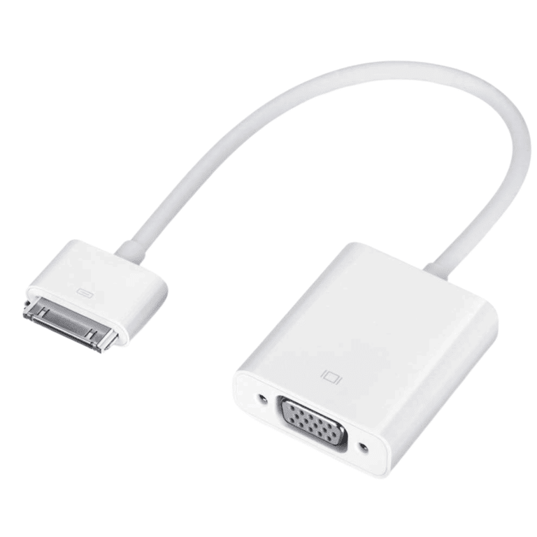 Apple Ipad2 Connector To Vga Adapter - New Factory Sealed - 1 Year Manufacturer Warranty - MC552AM/B