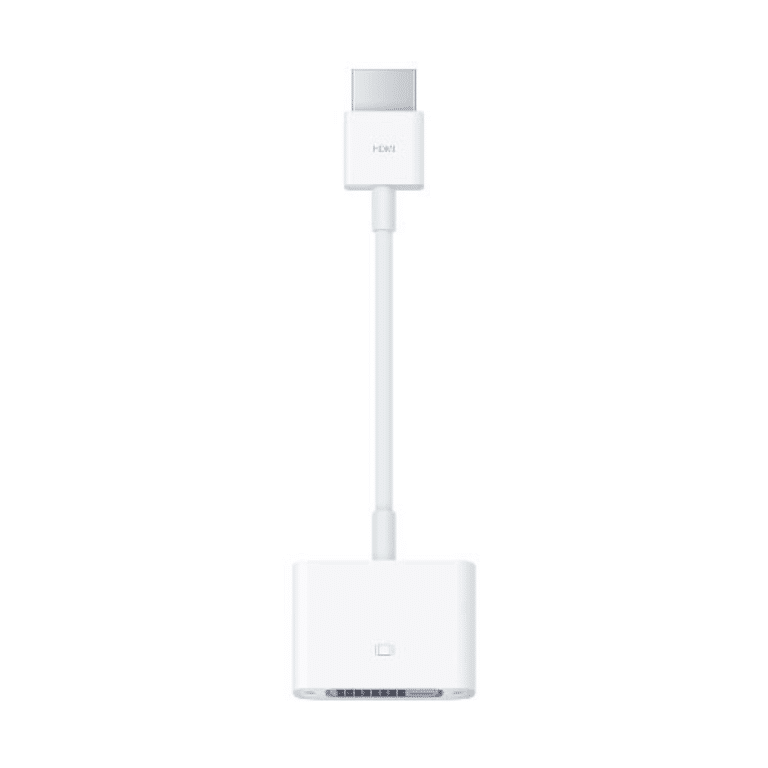 Apple Hdmi To Dvi Adapter - New Factory Sealed - 1 Year Manufacturer Warranty - MJVU2AM/A