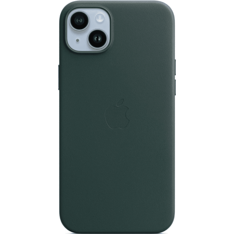 Apple Iphone 14 Plus Leather Case With Magsafe Forest Green - New Factory Sealed - 1 Year Manufacturer Warranty - MPPA3FE/A