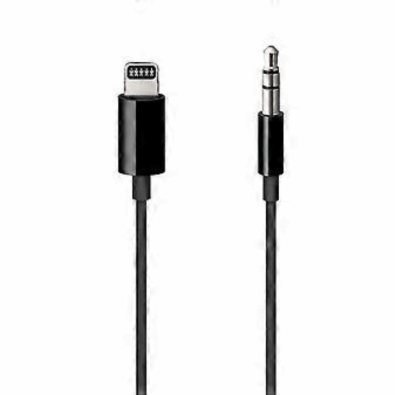 Apple Lightning To 3.5mm Audio Cable 1.2m - Black - New Factory Sealed - 1 Year Manufacturer Warranty - MR2C2AM/A
