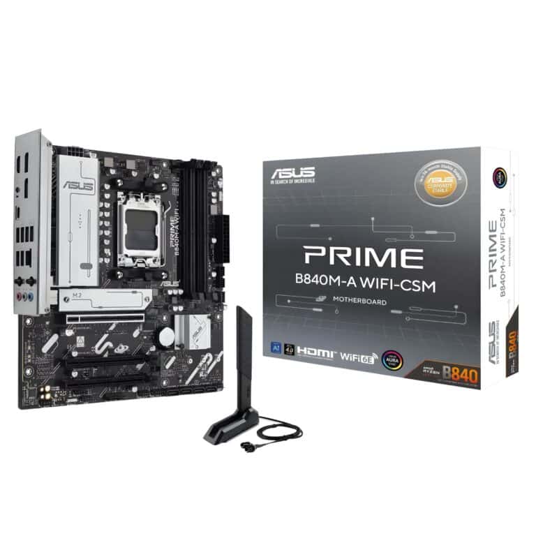 ASUS TeK ASUS MB PRIME B840M-A WIFI-CSM B840 AM5 max192GB DDR5 micro-ATX Retail MB 292938 PRIME B840M-A WIFI-CSM
