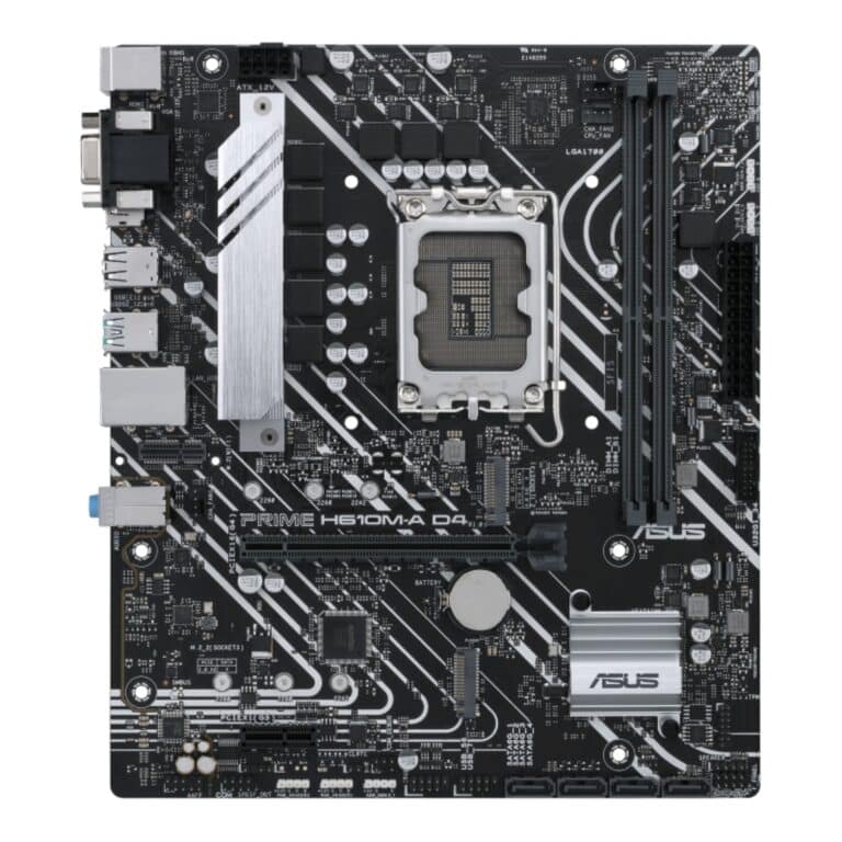 ASUS TeK ASUS MB PRIME H610M-A D4-CSM-SI H610 LGA1700 Max64GB DDR4 mATX Bulk Pack MB 262294 PRIME H610M-A D4-CSM-SI