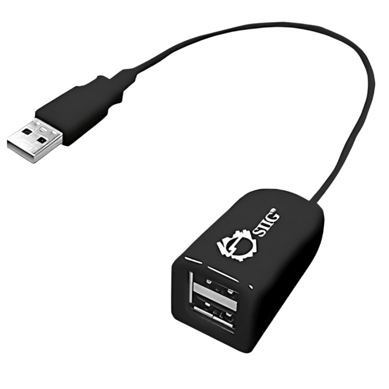 SIIG SIIG AC JU-H20011-S1 Compact 2Port USB 2.0 Hub Brown Box AC 116544 JU-H20011-S1