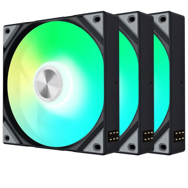 TRYX TRYX FN F-R120R-AM3M-G0K ROTA SL ARGB Reverse 120mm Fan Triple Pack Black RTL FN 301836 F-R120R-AM3M-G0K