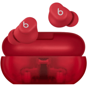Beats Solo Buds True Wireless Earbuds Transparent Red - New Factory Sealed - 1 Year Manufacturer Warranty - MUW03LL/A