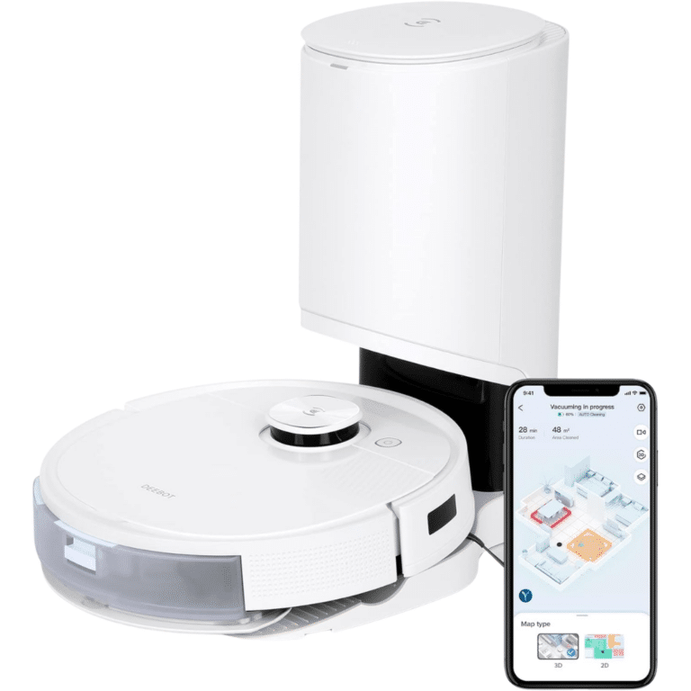Ecovacs Deebot Teo+ Robot Vacuum And Mop Combo White : With Auto-empty Station - New Factory Sealed - Balance of Manufacturer Warranty - 850035395479