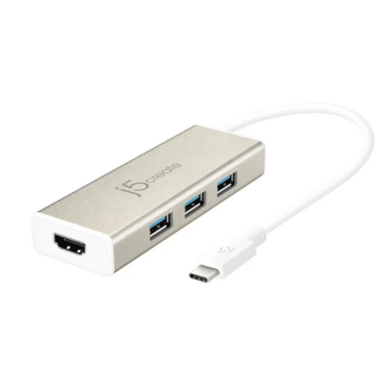 j5create j5create Accessory JCH451 USB-C3.1 3-Port USB3.0 Hub & 4K HDMI Retail AC 302144 JCH451