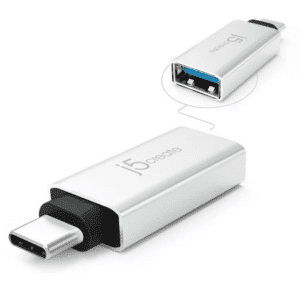 j5create j5create Accessory JUCX15 USB-C to USB Type-A 3.1 Adapter Aluminum Retail AC 302138 JUCX15