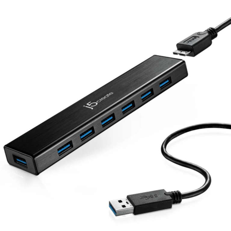 j5create j5create Accessory JUH377 USB3.0 7-Port HUB Retail AC 302148 JUH377