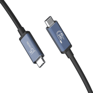 j5create j5create CB JUC29L08 USB 40Gbps 240W USB Type-C CB 2.6ft Black Space Grey RTL CB 302091 JUC29L08