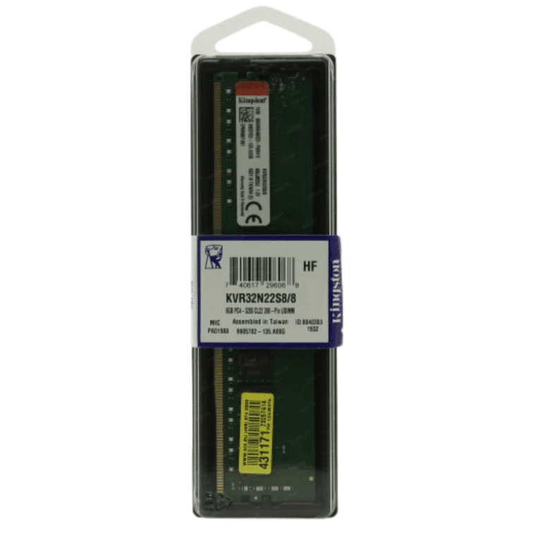 Kingston Valueram 8GB DDR4 SDRAM Memory Module - MEM - F32UA8GK - KINGSTON - 740617296068 - KVR32N22S8/8