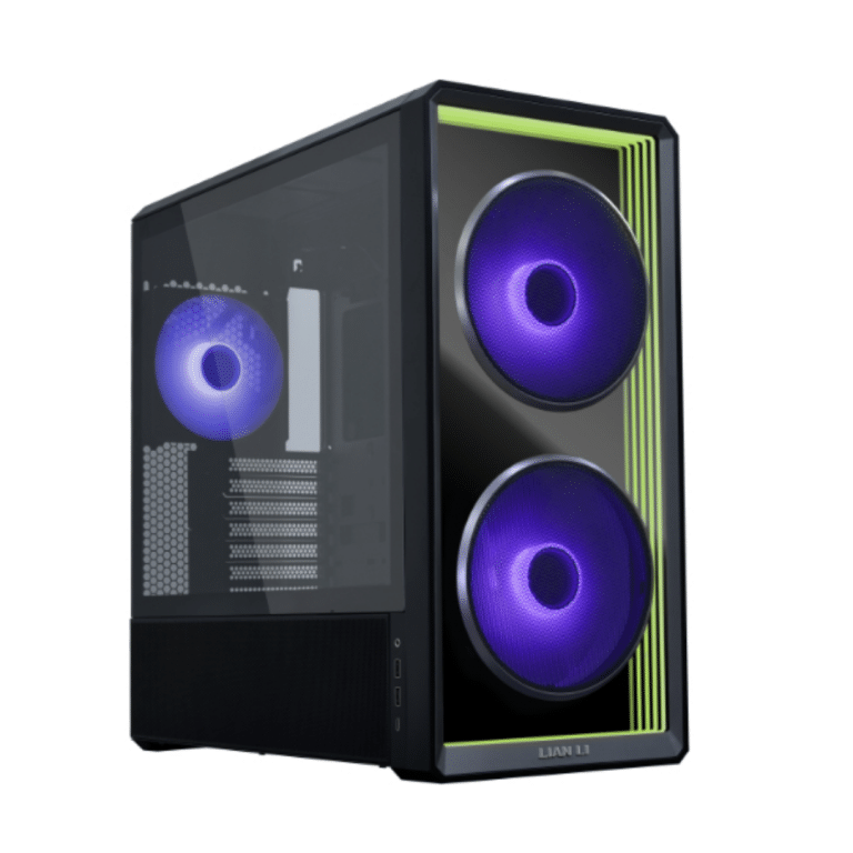 Lian Li LANCOOL 217 INF Black Infinity Mirror Computer Case, Mid-tower ATX PC Case W/ 3 Pre-installed Fans, 2x170mm ARGB Fans, 1x140mm, Front Mirror Glass Panel, Optimized Airflow - Black (LAN217INFX) - CS - CS-L217IX1 - LIAN-LI - 840353051409 - LANCOOL 217 INFX