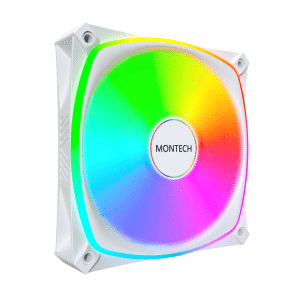 Montech AX120 PRO AX120PW ARGB Fan, 1600PWM, High-end Durability 120mm, White - FAN - FAN-AX1PW2 - MONTECH - AX120PW