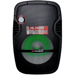 Caja De Audio Italy Itl-tro15 15inch Mp3 Pant-led Bt Fm Usb-sd Recargable Mic Stand Negro - Parlantes - ITL-TRO15