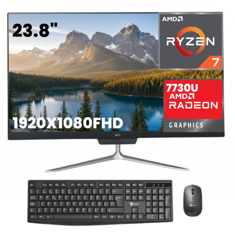 Aio Env Ryzen 7730u Ram 16gb Ddr4 Ssd 512gb 23.8" Fhd (1920*1080) Va Windows 11 Home (incluye Teclado Y Mouse Inalambrico) - 1eenv9190