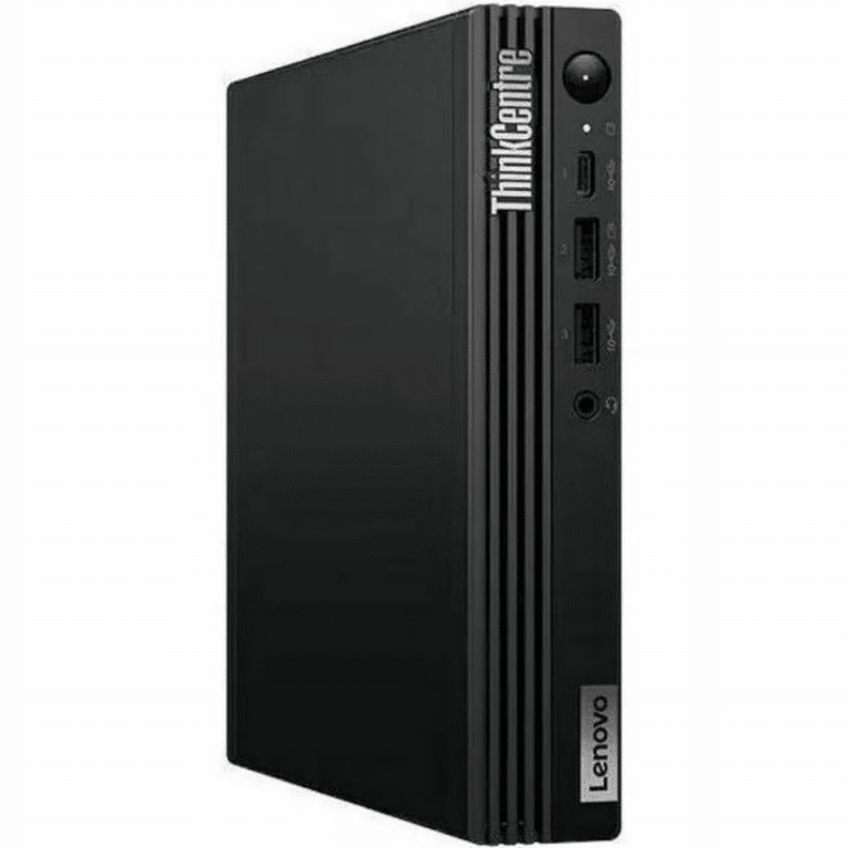 Lenovo ThinkCentre M75q Gen 5 12RQ000MUS Desktop Computer - AMD Ryzen 7 PRO 8700GE - 16 GB - 512 GB SSD - Tiny - Black - AMD PRO 600 Chip - Windows 11 Pro - AMD Radeon 780M DDR5 SDRAM - English Keyboard - IEEE 802.11ax Wireless LAN - 90 W - Lenovo - Desktop Computer - 1174 - A300-KS4741 - KS4741 - 0198153743452 - 12RQ000MUS