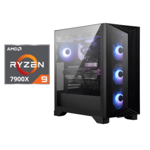 MSI AEGIS ZS2 A7NVP-1463US Gaming Desktop Computer - AMD Ryzen 9 7900X - 32 GB - 2 TB SSD - Black | SKU MSI-AEZ463 - NB - MSI-AEZ463 - MSI - 824142418659 - AEZS2A7NVP1463