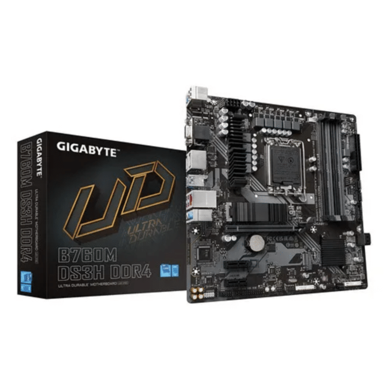 Mainboard Gigabyte B760m Ds3h 13va - 14va Lga1700 4ddr4 1 Hdmi Dp 1 Usb 3.2 1 Usb Type C 3 Usb 3.2 1 Rj45 - 9mb76ms34-00-g10