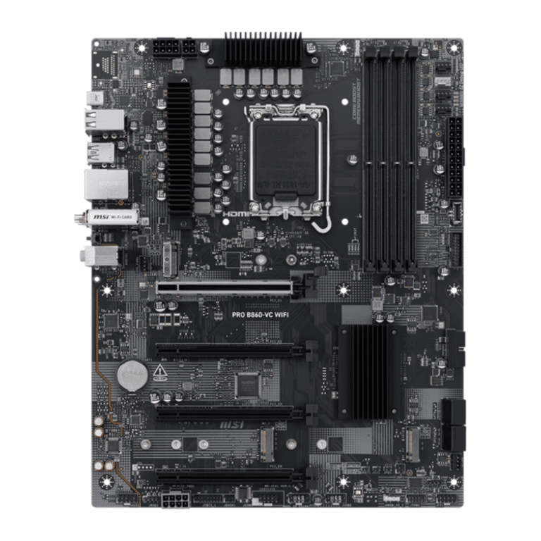 MSI MSI MB PRO B850M-VC WIFI6E AMD B850 AM5 Max256GB DDR5 mATX Bulk Pack MB 300928 PROB850MVCWIFI6E