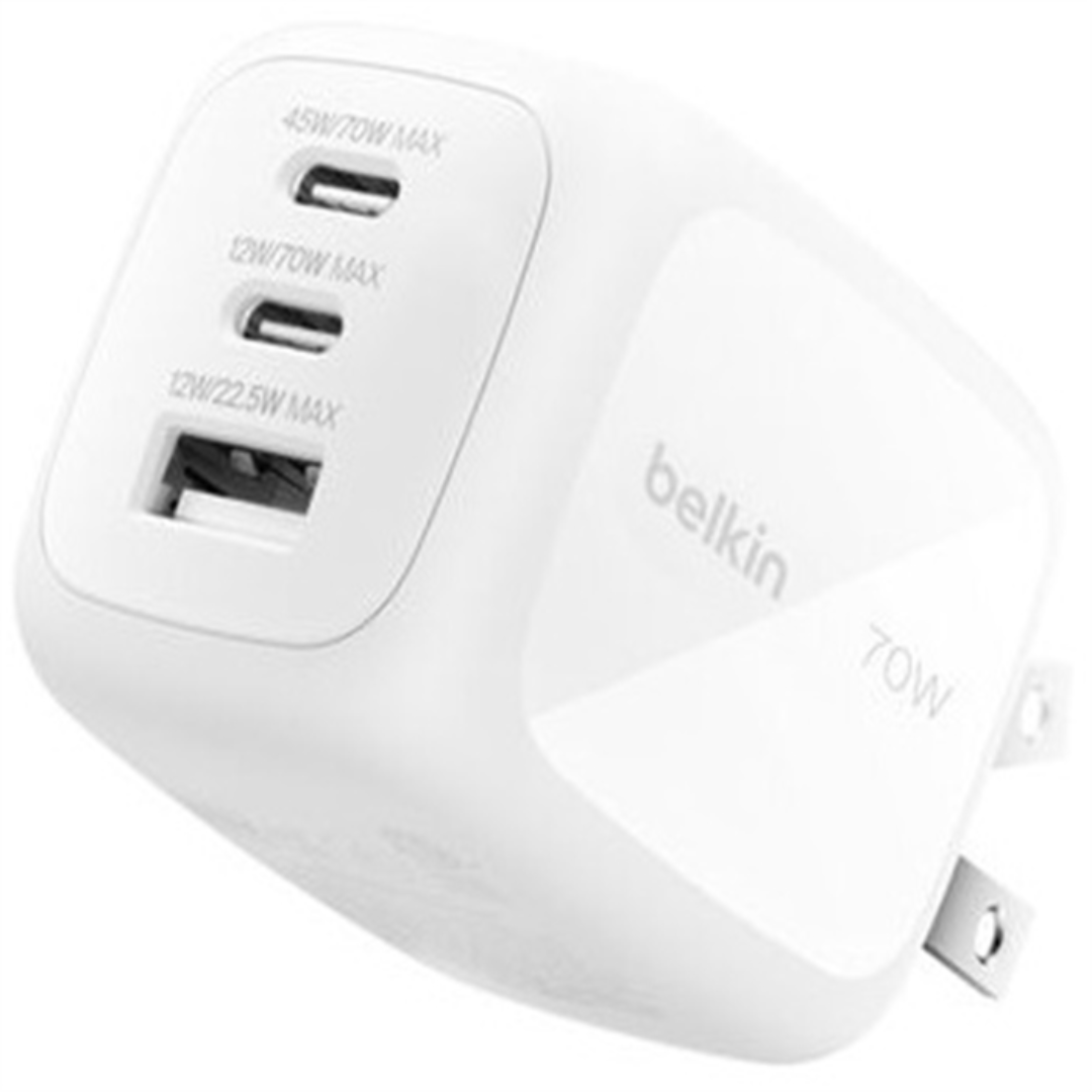Belkin - Battery charger - 70 Watt - Lithium - Para Universal - WCH018fqWH - Celulares - Baterías y Cargadores - WCH018fqWH