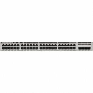 Cisco Catalyst 9200 C9200L-48P-4G Layer 3 Switch - 48 Ports - Manageable - Gigabit Ethernet - 10/100/1000Base-T, 1000Base-X - 3 Layer Supported - Modular - 4 SFP Slots - 1000 W Power Consumption - 740 W PoE Budget - Twisted Pair, Optical Fiber - 1U - Rack-mountable - Lifetime Limited Warranty - Cisco - Layer 3 Switch - 6977 - A300-5RT350 - 5RT350 - 0889728170185 - C9200L-48P-4G-E