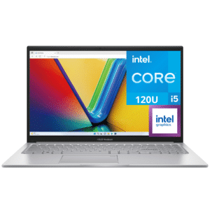 ASUS Vivobook 15.6” FHD IPS Laptop Intel Core 5 120U 16GB Ram, 512GB Ssd, WIN 11 Cool Silver F1504VAP-WH56 - F1504VAP-WH56 - ASUS