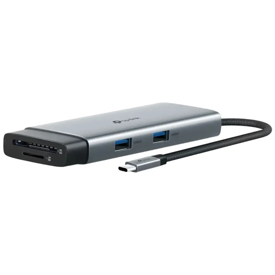 Hub Tp-link Usb Tipo-c 7 In 1 Con Puerto Hdmi 4k 60hz Sd Microsd Fast Charge Silver - Accesorios - UH7020C (3)