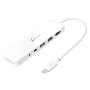 j5create j5create Accessory JCD373 USB-C Multi-Port Hub with Power Delivery Retail AC 302106 JCD373