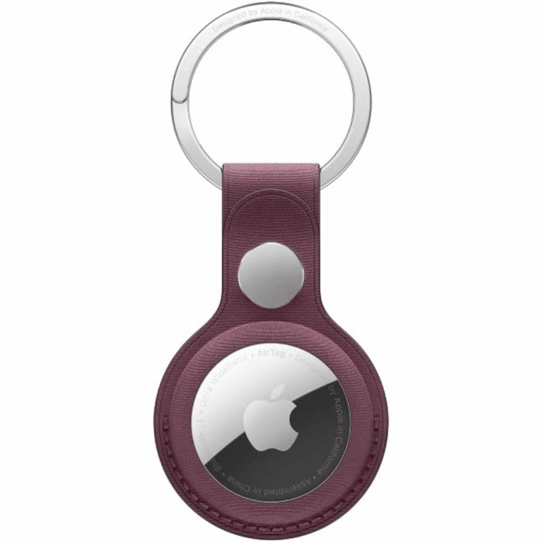 Apple Airtag Finewoven Key Ring - Mulberry - New Factory Sealed - 1 Year Manufacturer Warranty - MT2J3ZM/A
