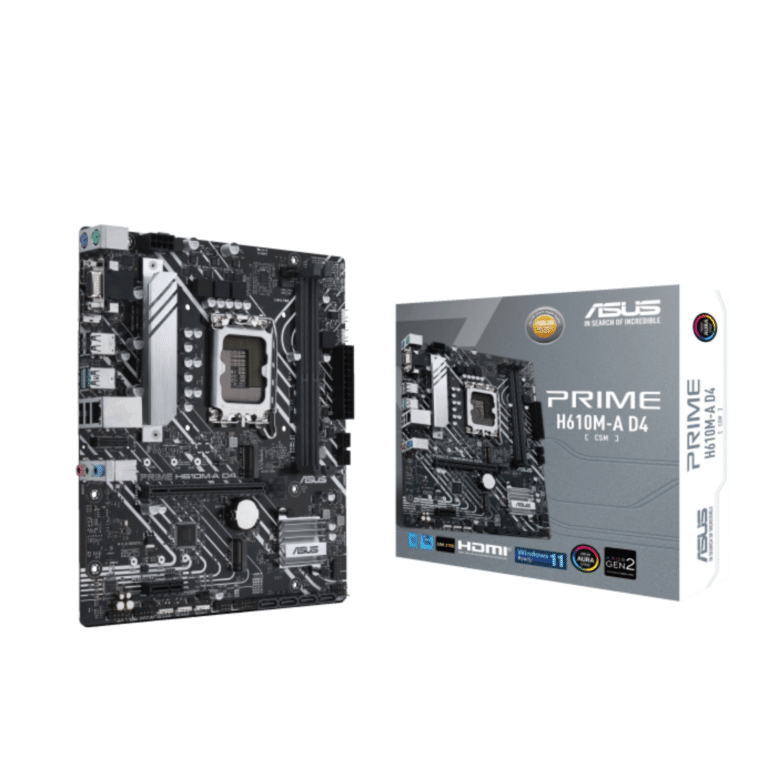 ASUS TeK ASUS MB PRIME H610M-A-CSM H610 LGA1700 Max.96GB DDR5 mATX Retail MB 301212 PRIME H610M-A-CSM