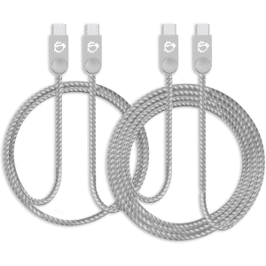 SIIG SIIG CB CB-US0L11-S1 3.3ft Zinc Alloy USB-C to USB-C Charging Sync Braided CB CB 211257 CB-US0L11-S1