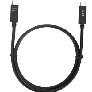 SIIG SIIG Cable CB-TC0F11-S1 USB 3.1 Type-C Gen 2 Cable 100W 1M 10Gbps Brown Box CB 221395 CB-TC0F11-S1