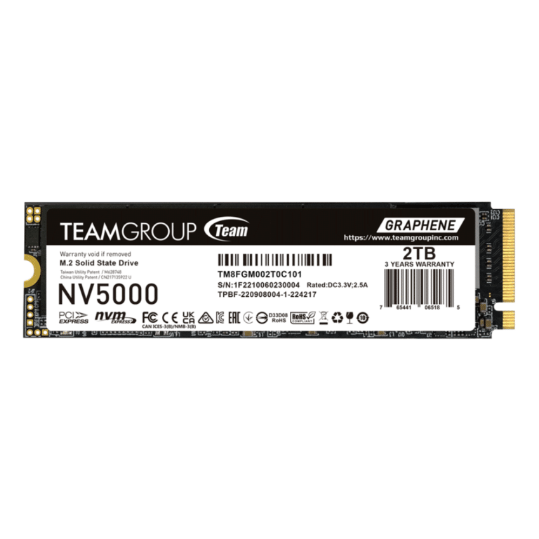 TEAMGROUP TEAMGROUP SSD TM8FGM002T0C101 2TB NV5000 M.2 PCIe Gen4.0 x4 Retail SD 302755 TM8FGM002T0C101