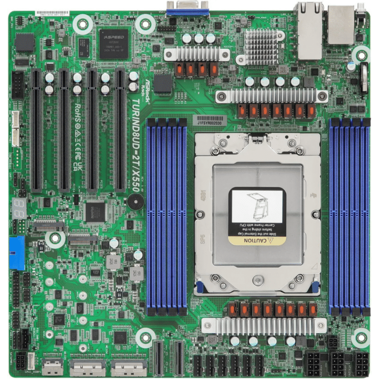 ASRock Inc. ASRock MB TURIND8UD-2T X550 SoC Socket SP5 LPA6096 Max512GB DDR5 Deep ITX MB 300328 TURIND8UD-2T/X550