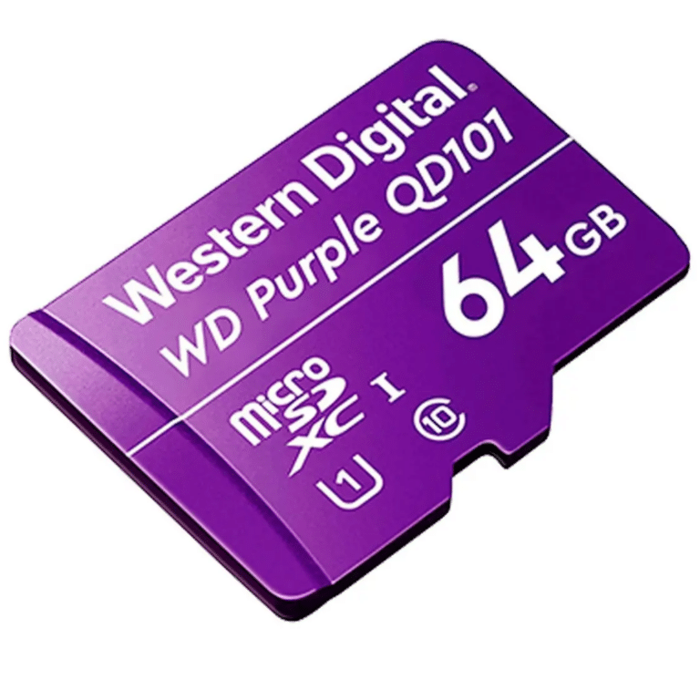 Western Digital 64GB MicroSD Purple  - WDD064G1P0C-85AEL0
