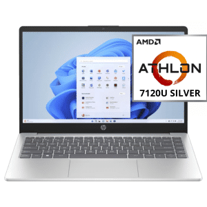New HP 14, AMD Athlon Silver 7120, 4GB, 128GB Ssd, AMD Radeon Graphics, 14”HD(1366X768), W11s, Moonlight Blue - CF2F1UA#ABA - HP
