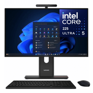 Lenovo ThinkCentre M90a Gen 6 13AT0004US All-in-One Computer - Intel Core Ultra 5 2nd Gen 225 - 16 GB - 512 GB SSD - 23.8" Full HD - Desktop - Black - Intel Q870 Chip - 1920 x 1080 - Windows 11 Pro - Intel DDR5 SDRAM - DVD-Writer - English (US) Keyboard - IEEE 802.11ax Wireless LAN - 180 W - Lenovo - All-in-One Computer - 1174 - A300-UJ4495 - UJ4495 - 0198157309814 - 13AT0004US