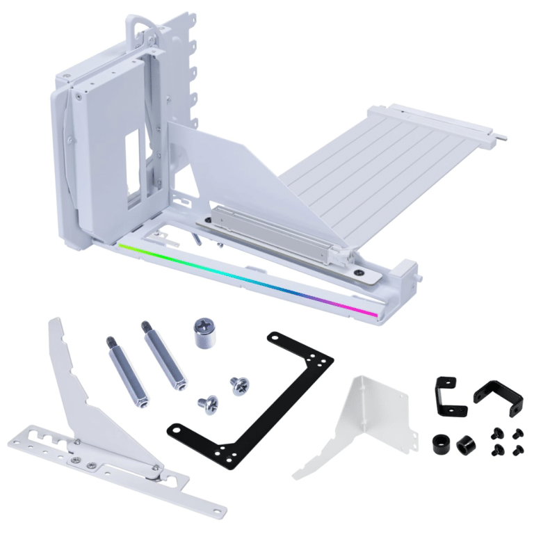 Lian-Li Lian-Li AC VG4-5-V4W Universal 4-Slots Vertical GPU kit with Gen 5 riser White AC 302736 VG4-5-V4W