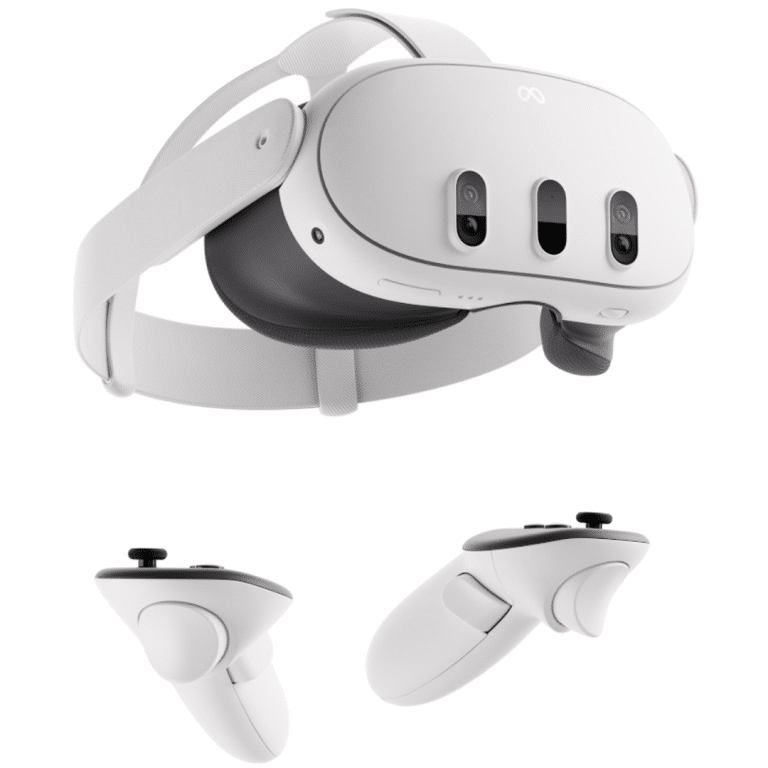 Meta - Quest 3 512GB Virtual Reality Headset Without Wires — Thirty Percent Sharper Resolution — 2X Graphical Processing - White - 899-00583-01 - Meta