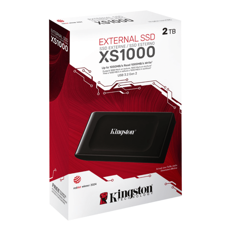 Ssd Kingston 2tb Xs1000 Pcie 1050mbs-1000mbs Nand 3d Usb-3.2 Externo - Discos Duros - SXS10002TB